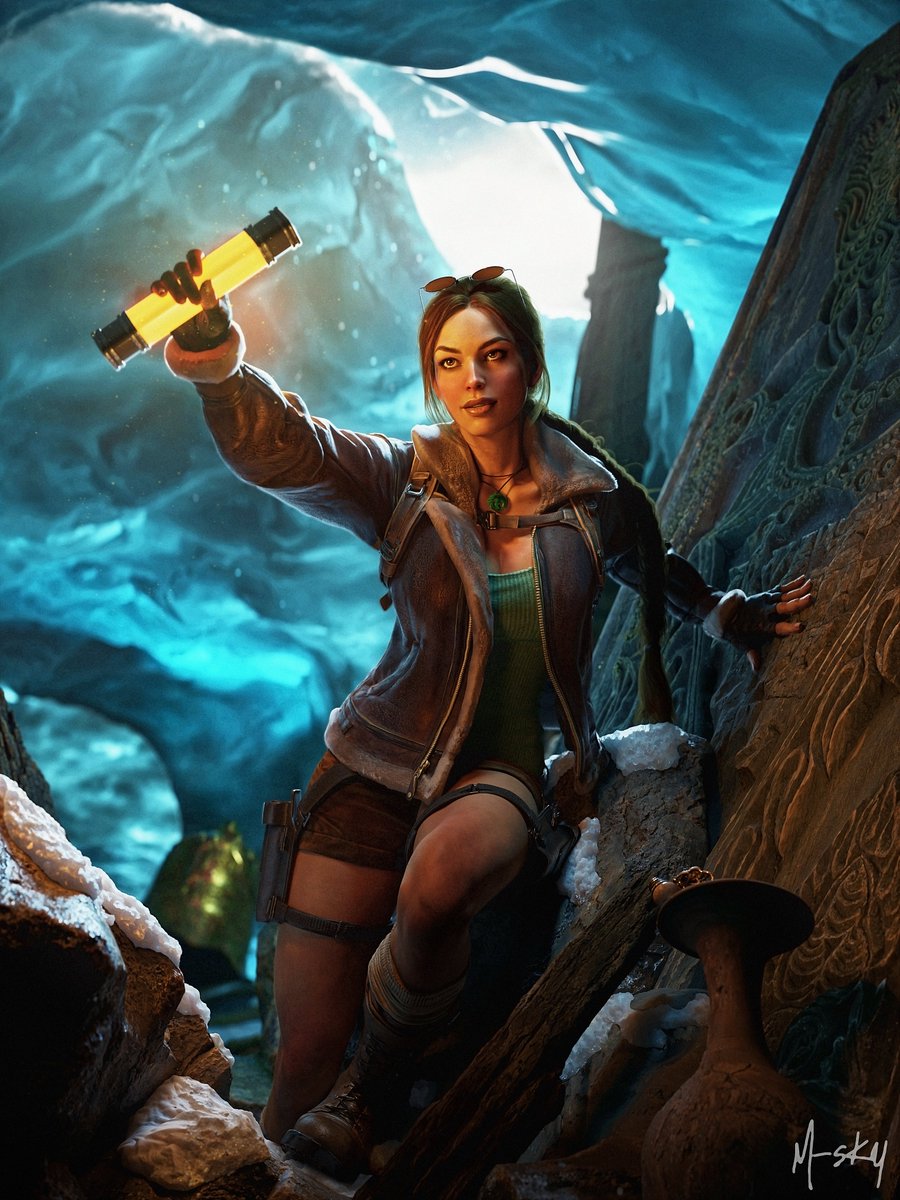 KonradMajewsk11's tweet photo. On the trail of Ice Palace 😎
#LaraCroft
#TombRaider https://t.co/GHwUEYzUcs