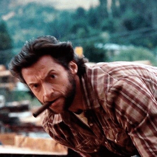 luvthewolverine's tweet photo. one thing about logan he needs his smoke https://t.co/3HLZiQp48f