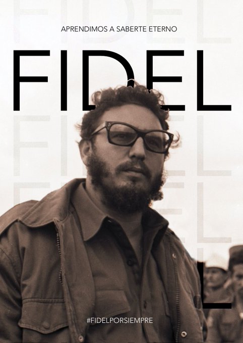🇨🇺 "Fidel Castro es un símbolo de dignidad nacional. Para los latinoamericanos, que ya estamos cumpliendo cinco siglos de humillación, un símbolo entrañable." Eduardo Galeano #FidelPorSiempre