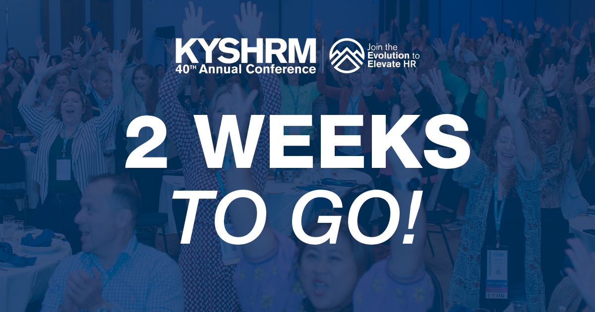 Where will you be on August 27th? 
Make plans now to be in the room with over 600 of your closest HR friends and leaders! 
Registration is still happening here: kyshrmconference.com