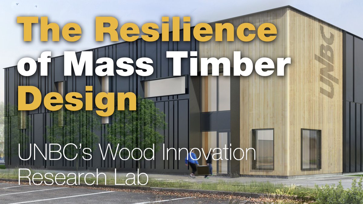The design of UNBC's Wood Innovation Research Lab helped it survive the shockwave from a massive natural gas explosion, as well as a fire and a flood with only superficial damage. 

Learn how it demonstrates the resiliency of mass timber construction: youtu.be/uzMfMDGksOU