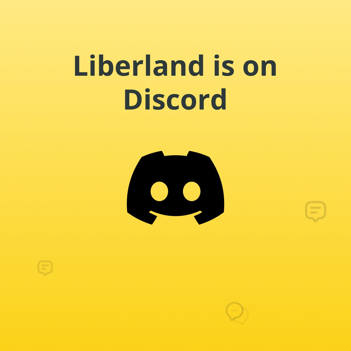 Want to chat with more Liberlanders in real-time, and love using Discord? Good news! Liberland has a Discord server! 

Join now to chat with settlers, e-residents and citizens around the world.

👉  discord.gg/z6vsBd3eUD