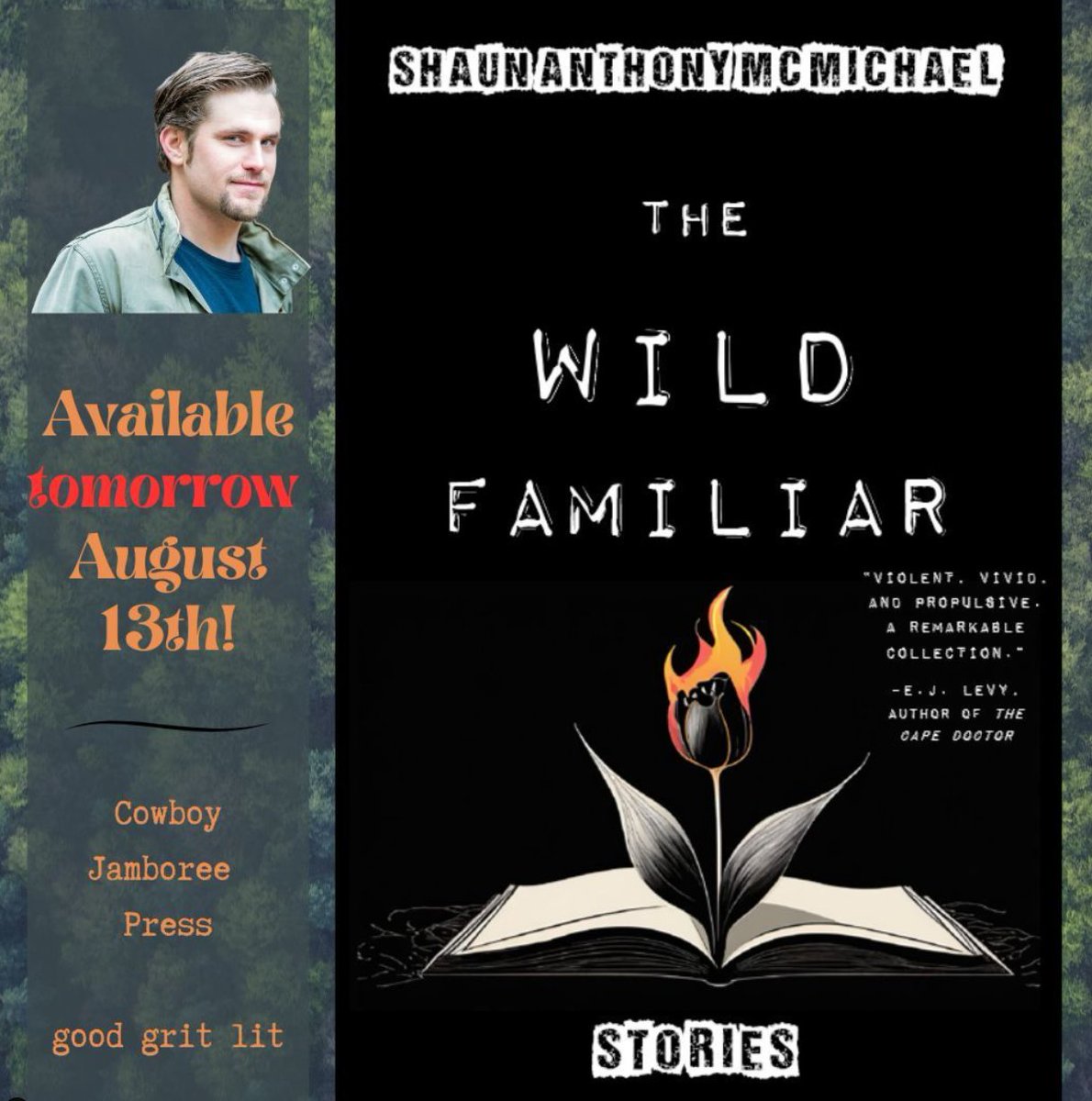 🔥HOT OFF THE PRESS! 🚀My husband Shaun's 1st book ever, The Wild Familiar, is now published by Cowboy Jamboree Press! Please buy a copy of his amazing collection of short stories - many set in the Pacific Northwest!🌲Link to buy book on Amazon: amazon.com/dp/B0DCTB7Y7H