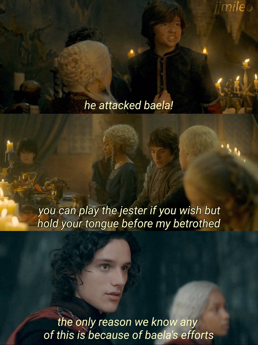 defending his girl since day 1 😩 jacaerys targaryen is the STANDARD
