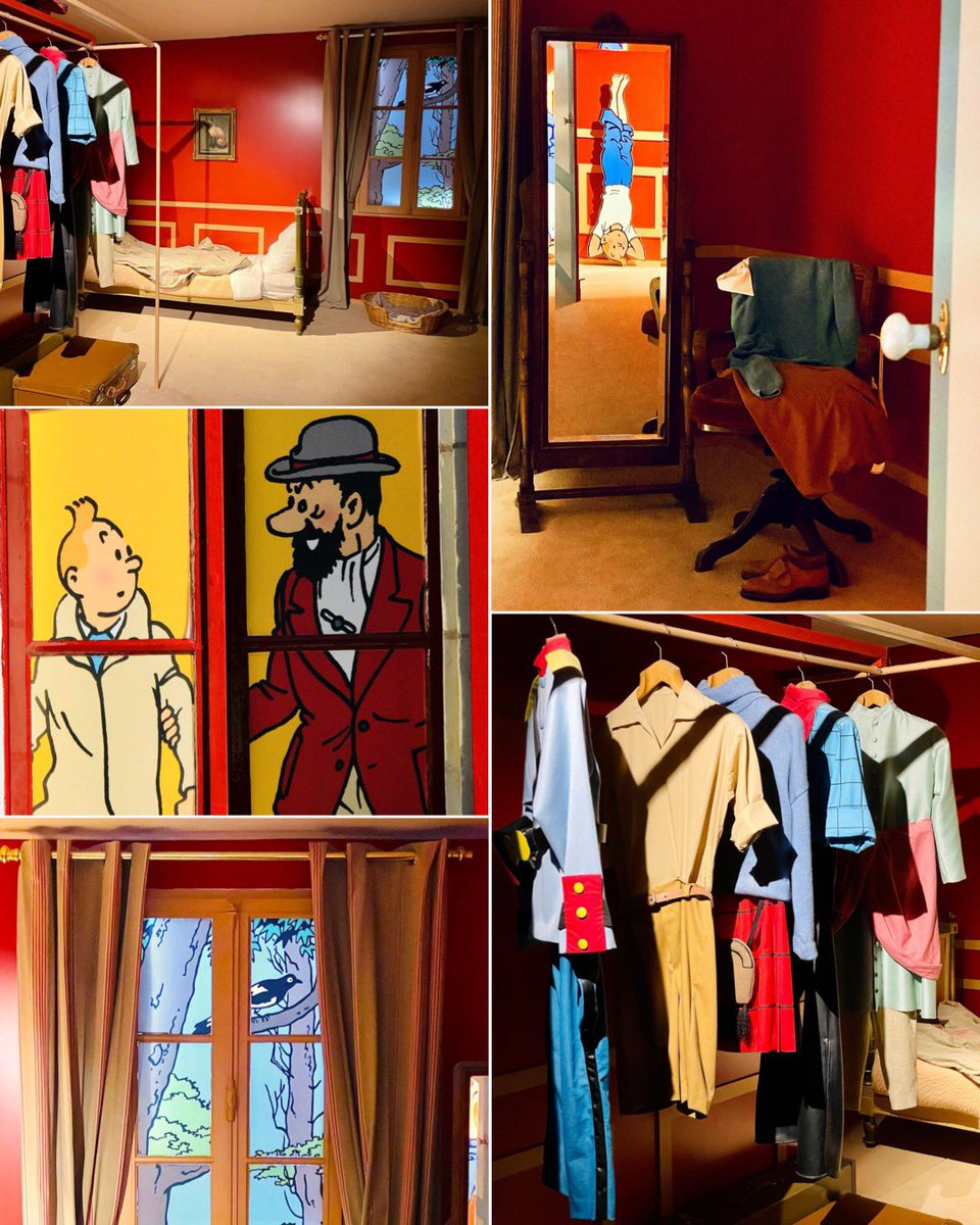 🔵 𝗧𝗜𝗡𝗧𝗜𝗡 𝗔̀ 𝗖𝗛𝗘𝗩𝗘𝗥𝗡𝗬 💬 ❯ Bienvenue dans la chambre de Tintin à Moulinsart !

Elle n’est pas dévoilée par Hergé dans les albums, mais vous la découvrirez dans l'expo Les Secrets de Moulinsart, ainsi que les autres pièces de la BD.  

©Hergé/Tintinimaginatio-2024