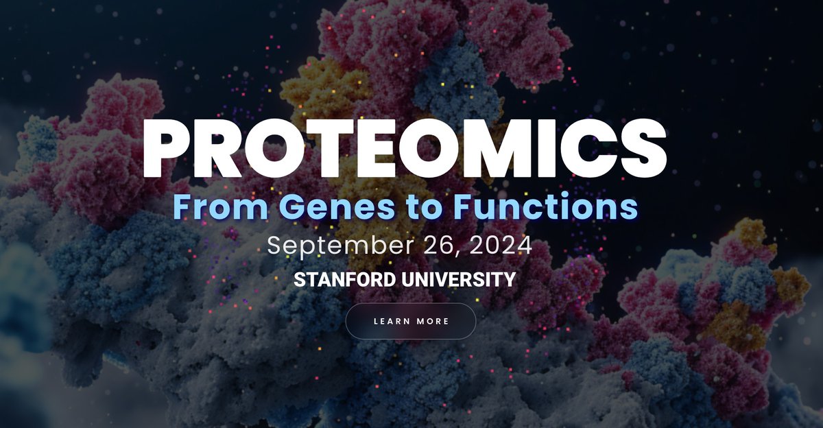 Stanford Healthcare Innovation Lab (@stanfordhil) on Twitter photo Join us on September 26 for our Proteomics Symposium! Hear from top experts about the latest research and the future of the field. Limited in person tickets. Learn more and register today at innovations.stanford.edu/proteomics/
<a href="/SnyderShot/">Michael Snyder, PhD</a> <a href="/TheSnyderLab/">Stanford Snyder Lab</a> Join us on September 26 for our Proteomics Symposium! Hear from top experts about the latest research and the future of the field. Limited in person tickets. Learn more and register today at innovations.stanford.edu/proteomics/
<a href="/SnyderShot/">Michael Snyder, PhD</a> <a href="/TheSnyderLab/">Stanford Snyder Lab</a>