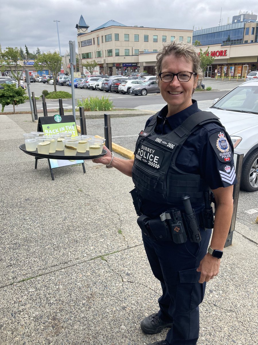 Come &amp; join <a href="/icbc/">ICBC</a> &amp; the Surrey Police Service <a href="/surreyps/">Surrey Police Service</a> at today’s Coffee with a Cop at <a href="/StarbucksCanada/">Starbucks Canada</a>  at Newton Village. We are here today to chat with you &amp; answer your questions from 11-1pm. Drop in, grab a sample and say hello 👋