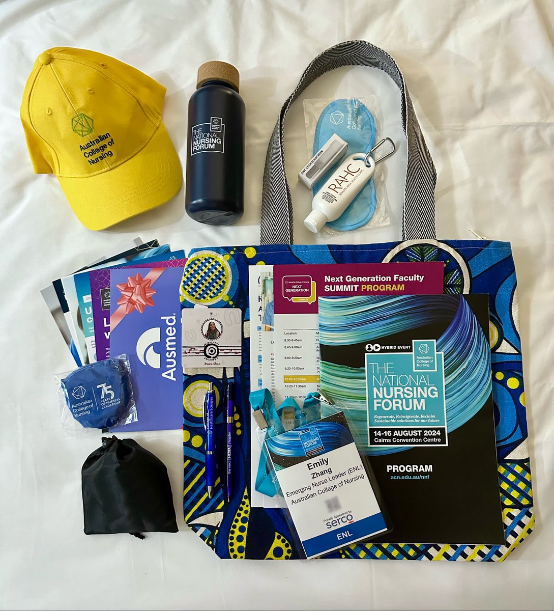 EmilyZhangRN's tweet photo. Yesterday was a busy day ahead of the @acn_nursing  National Nursing Forum. Picked up my badge &amp; bag, attended the Next Gen Faculty Summit, diving into career growth, resilience &amp; leadership. Feeling inspired &amp; motivated. Excited for Day 1 of #NNF2024 #ACNTribe #Conference #Nurse https://t.co/Htm89UiTyi