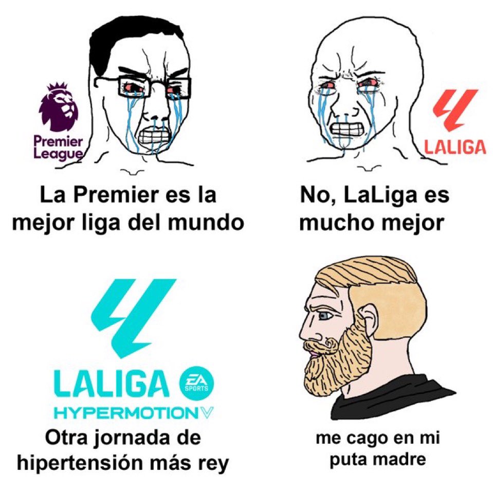 Ultrillaa's tweet photo. El viernes comienza la mejor liga del mundo, Comienza LaLiga Hypertensiones

Abro hilo con los mejores momentos de la temporada pasada🧵 https://t.co/EQlKIB9xRs
