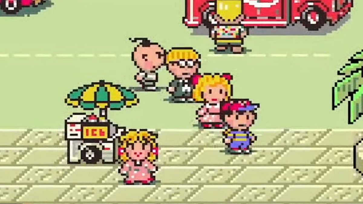 DeltaCrowDev's tweet image. E is for EarthBound!

Sorry Elden Ring, it was tempting but jazzy 90s fictional Americana is too much to pass up. While I love EarthBound inside and out, my core memory with it was seeing it's giant box at blockbuster, looming over all the other games. #EarthBound #SNES #JRPG