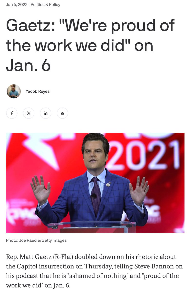 Dime1947's tweet photo. @mattgaetz Hey Matt, we’ll never forget. https://t.co/ZdB1tOUri2