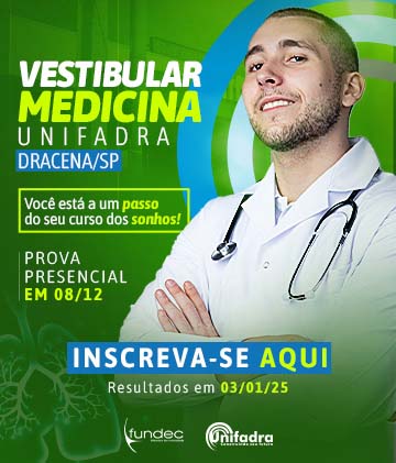 vunesp's tweet photo. A Unifadra, de Dracena, oferece 16 vagas para ingresso no primeiro semestre de 2025. A seleção será por meio de prova presencial #unifadra #vunesp #vestibular #medicina #dracena https://t.co/uX9lRdsGkj https://t.co/n0iDsL3d6P