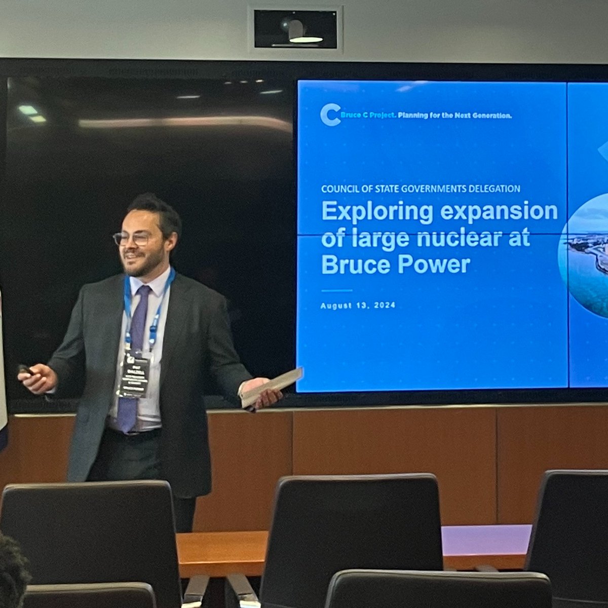 Bruce Power NGS (@bruce_power) on Twitter photo VP, Corporate Affairs <a href="/PDalzell3/">Pat Dalzell</a> presented to the <a href="/CSGovts/">The Council of State Governments</a> delegation on nuclear energy in Toronto today, discussing our impact on air quality, affordability, medical isotopes and a potential Bruce C.
“It’s all about our people. We couldn’t do it with our supportive community.” VP, Corporate Affairs <a href="/PDalzell3/">Pat Dalzell</a> presented to the <a href="/CSGovts/">The Council of State Governments</a> delegation on nuclear energy in Toronto today, discussing our impact on air quality, affordability, medical isotopes and a potential Bruce C.
“It’s all about our people. We couldn’t do it with our supportive community.”