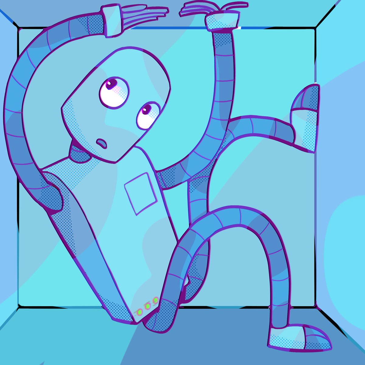 CokiStudio's tweet image. Blue box #robot