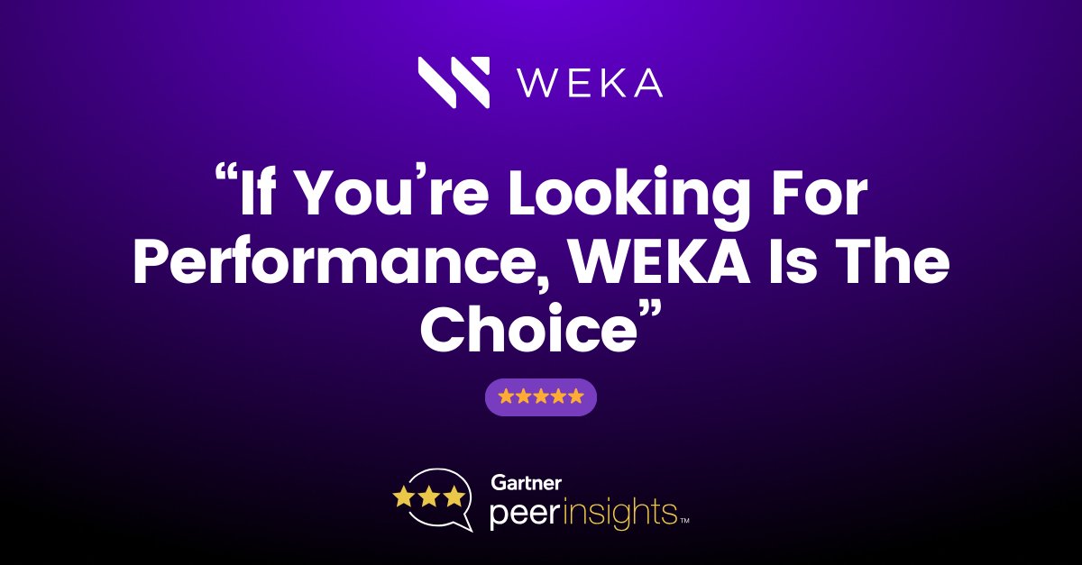 weka's tweet photo. 💨 Do you feel the need?
This $30B media giant had the need for SPEED and their ⭐️⭐️⭐️⭐️⭐️ review of WEKA is proof 👉 https://t.co/VXwRUsaBQP
After you've read their take, jet on over to https://t.co/9JcGM74f1c to learn more about the #WEKA #dataplatform.
#WinwithWEKA https://t.co/w9Pub0Fw3R