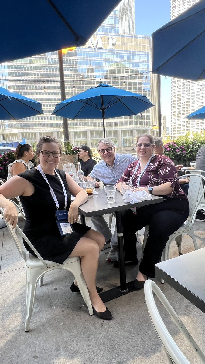 Last day at #AOM2024! Collaborator lunch and a showcase symposium presentation on parental status bias. I had a blast these past few days (thanks <a href="/BryantCOB/">Bryant Univ. COB</a> for funding me!) but cannot wait to fly home tonight and hug my babies.