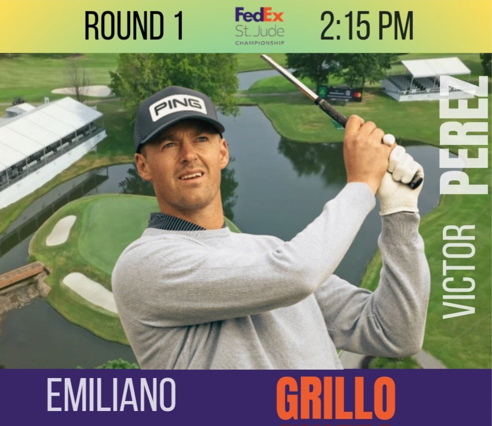 leguerncyril's tweet image. R1 @FedExChamp 
Temps de départ et associations de @v_perez2
et @matthieupavon

*horaire heure locale, eastern time.

#Playoffs #FirstLeg #PGAtour