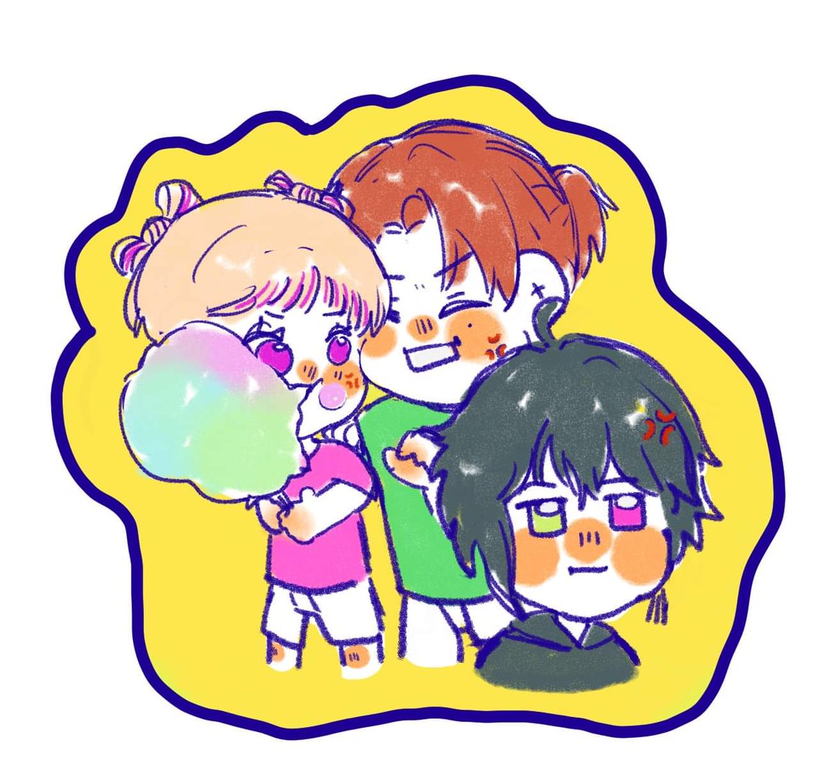 SNM_HOMURA's tweet photo. เป็นปกติที่เพื่อนหมาข้างบ้านมักจะตีกัน
, และเป็นธรรมดาที่ฮิราโนะ โฮมุระจะโดนลูกหลง

เพียงแต่หัวข้อครั้งนี้ดูจะชวนให้ไม่อยากยุ่งเกี่ยวเท่าไหร่
หมาเขียวคนนี้คงไม่ใช่เด็กอ้วนเหมือนเพื่อนทั้งสอง

" พวกแกจะหยุดได้หรือยัง "

พวกแกนี่มัน— ทำไมไม่ซื้อให้ครบคนแต่แรกกันล่ะ(วะ) https://t.co/ELqVIxMlew