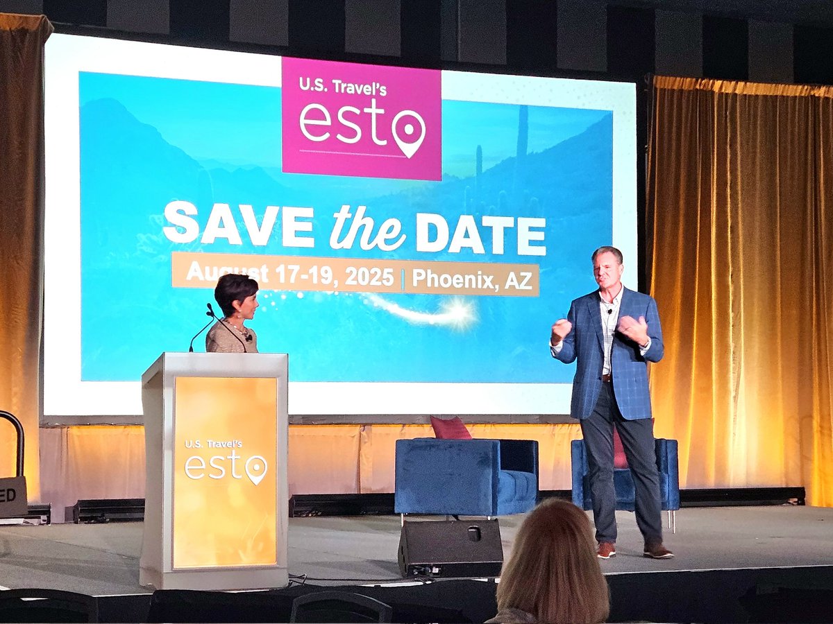 Excited to join Visit Phoenix in announcing our amazing U.S. tourism and hospitality industry will join us in Arizona and the Phoenix area for <a href="/USTravelESTO/">ESTO</a> #ESTO25 at the spectacular <a href="/JWDesertRidge/">JW Desert Ridge</a> #ESTO24