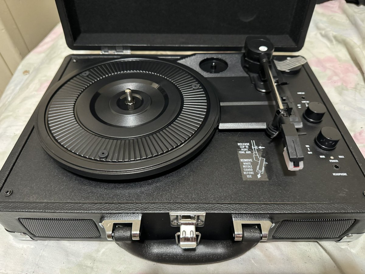 RareFanDaBase's tweet image. Purchased a portable vinyl player so I can finally listen to all of those @RareLtd vinyls I’ve been buying over the past several years…