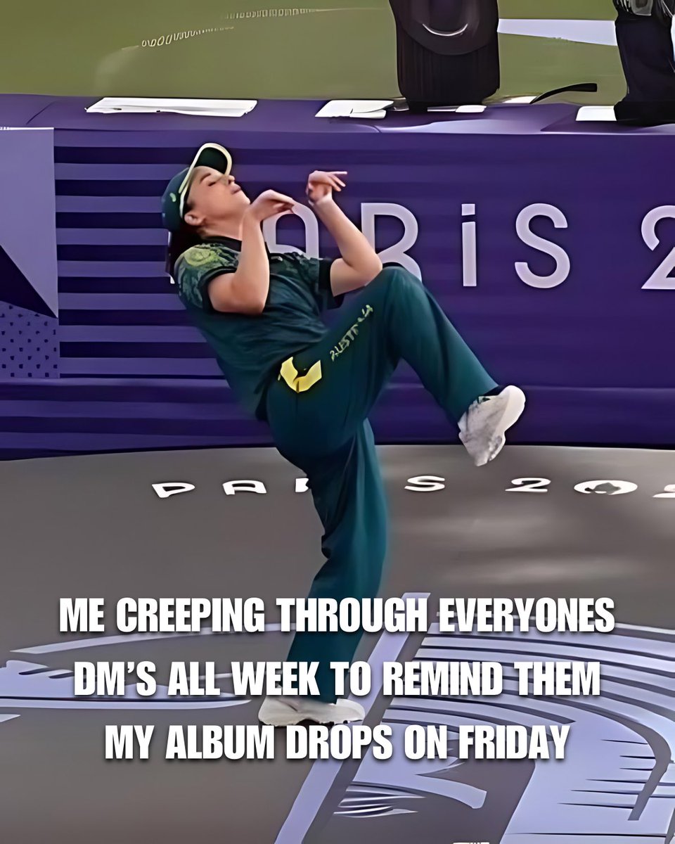 Dunkishrock's tweet photo. Drop a fire π₯ emoji below if you rocking with me this Friday! https://t.co/5NpoIuuhD9
3 more days to album πΏ release!
#albummerch #independentartist #newalbum #promo #meme #breakdance #australia #autralianbreakdancer #parisolympics #breakdancing https://t.co/307juBmfaP