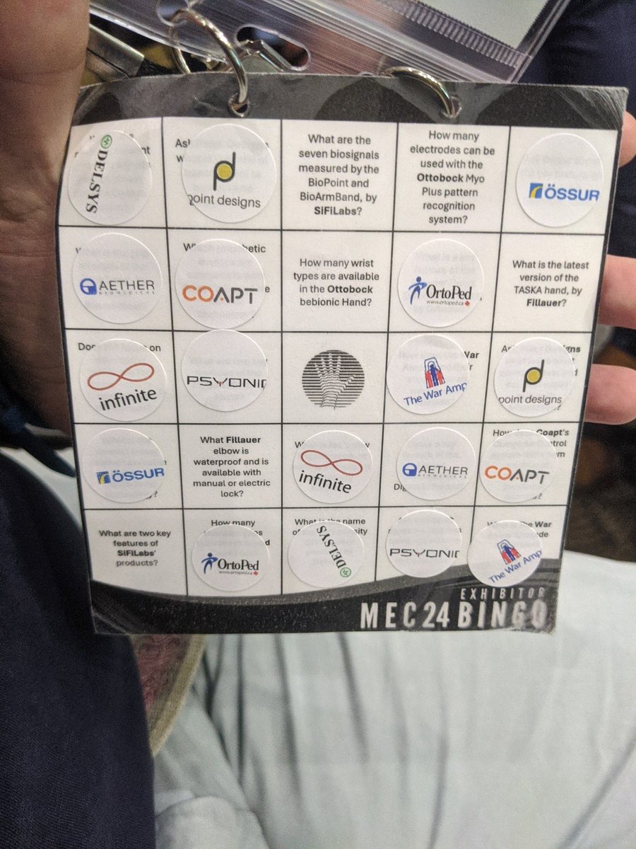 Making progress on my #MEC24 exhibitor bingo card...3 stands to go. Great idea for encouraging engagement.