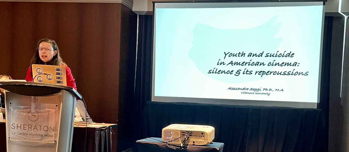 I presented a paper titled “Youth and suicide in American cinema: silence and its repercussions” at the Society for the Study of Social Problems in Montreal. #lsuicide #film #youthsuicide #suicideprevention #SSSP <a href="/SSSP1org/">The Society for the Study of Social Problems</a>