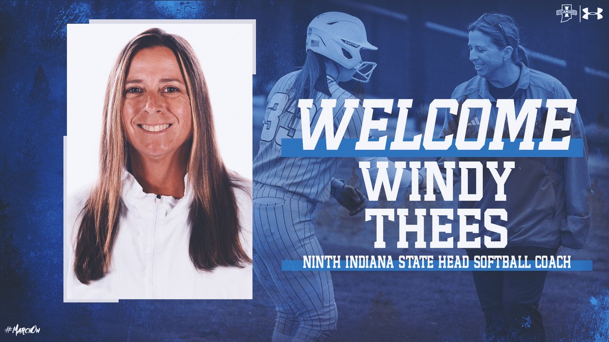 Indiana State Softball (@indstsoftball) on Twitter photo Excited to announce <a href="/CoachWThees/">Windy Thees</a> as the ninth Indiana State head softball coach!
tinyurl.com/58u97z3r
#MarchOn Excited to announce <a href="/CoachWThees/">Windy Thees</a> as the ninth Indiana State head softball coach!
tinyurl.com/58u97z3r
#MarchOn