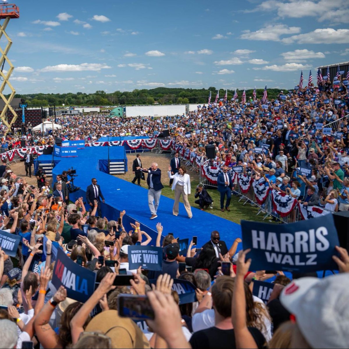 It’s been one week since <a href="/Tim_Walz/">Tim Walz</a> joined <a href="/KamalaHarris/">Kamala Harris</a>’ campaign, which is inspiring folks across the country.

If we all work hard, in 84 days, we’ll be celebrating their victory. Let’s make it happen: IWillVote.com.