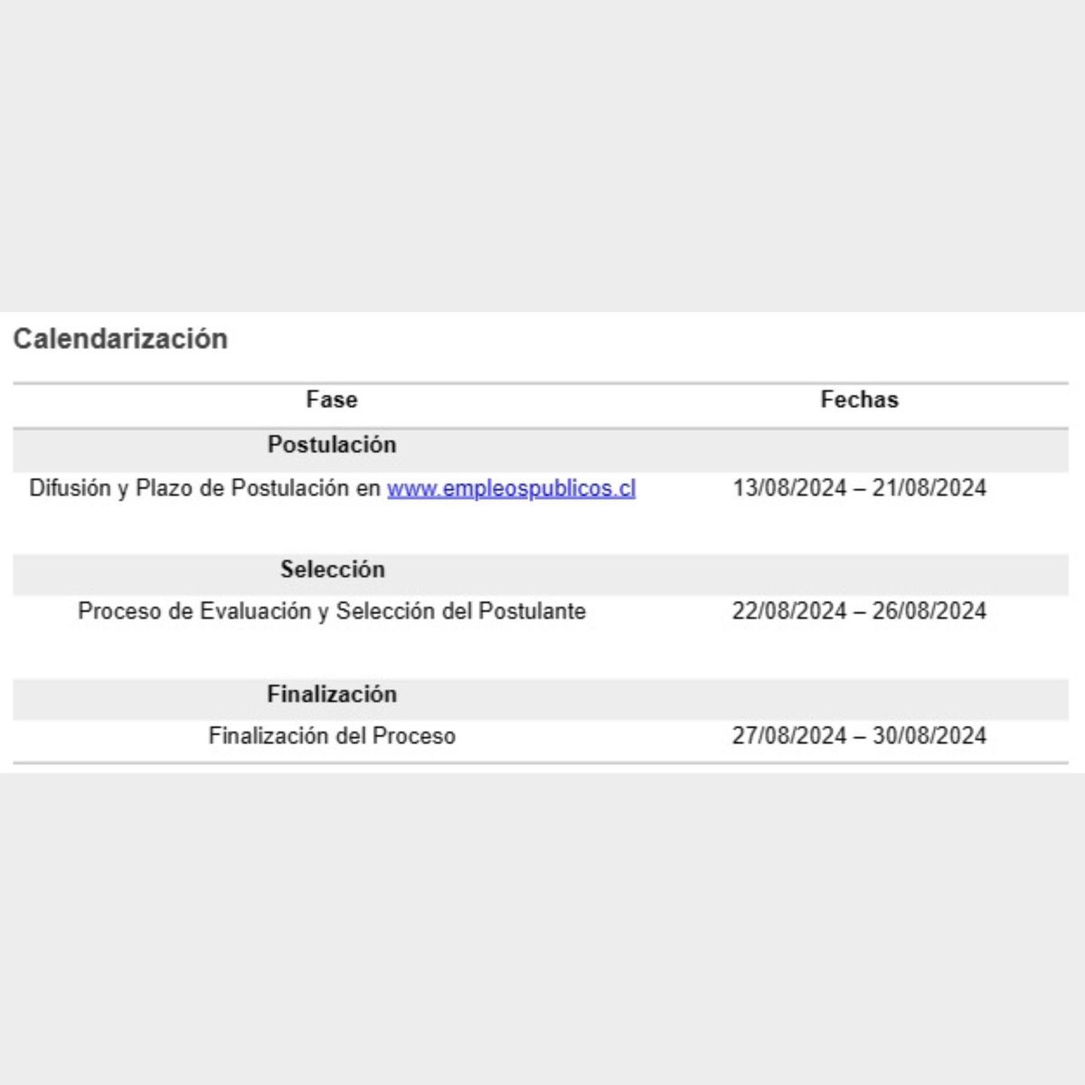 @HospitalCalamaOficial (@chospitalcalama) on Twitter photo 02 CARGOS: MÉDICO ANESTESIÓLOGO
Postulaciones exclusivamente a través del correo: reclutamientohcc.21@gmail.com
Link: empleospublicos.cl/pub/convocator…
El portal estará habilitado para recibir postulaciones hasta las 17:00 horas del día 21/08/2024
#calama #trabajo 02 CARGOS: MÉDICO ANESTESIÓLOGO
Postulaciones exclusivamente a través del correo: reclutamientohcc.21@gmail.com
Link: empleospublicos.cl/pub/convocator…
El portal estará habilitado para recibir postulaciones hasta las 17:00 horas del día 21/08/2024
#calama #trabajo