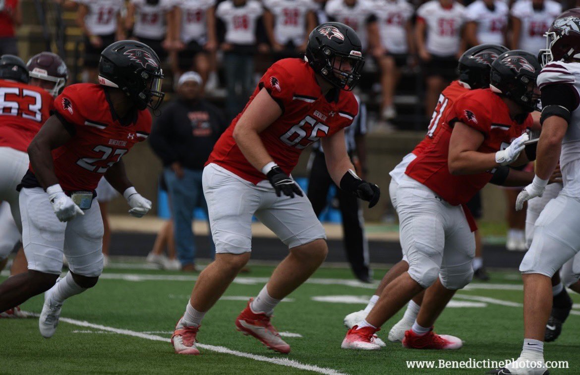 Brittain Smith class of 2021 Benedictine lineman returning for his senior season <a href="/RavenFootballBC/">Benedictine Football</a>