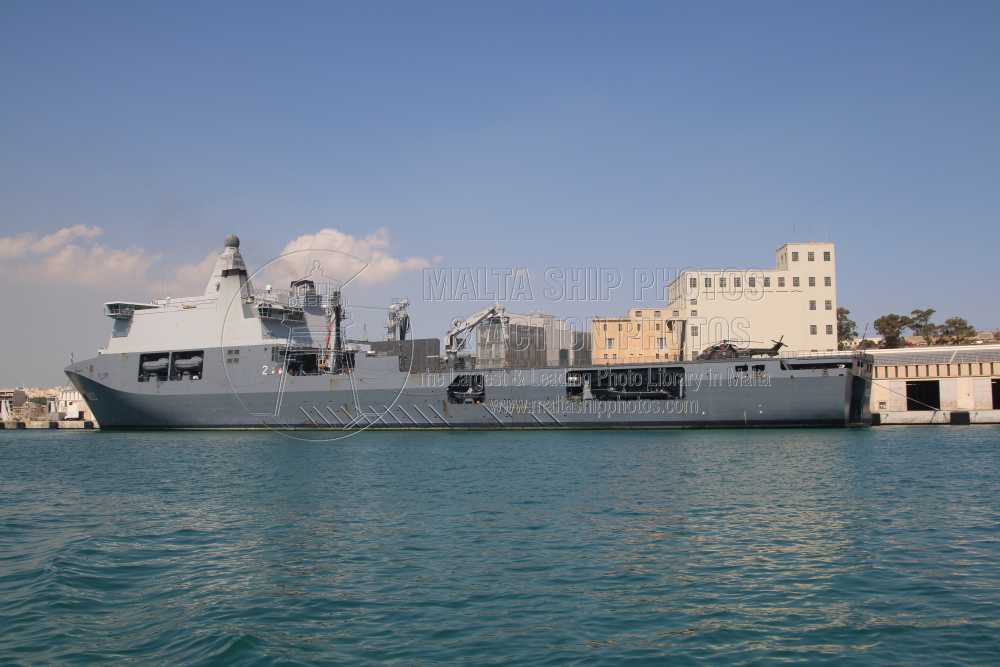 Shipguru's tweet photo. #KoninklijkeMarine #EU #OperationAspides #Flagship #HNLMS #KAREL_DOORMAN A833 with #RNAF #Cougar_helicopter #embarked during her #maidencall at #grandharbourmalta - 13.08.2024 - https://t.co/nfgboxc3g3 - NO PHOTOS can be used or manipulated without our permission @ZrMsKarelDman https://t.co/lQPtigRW8A