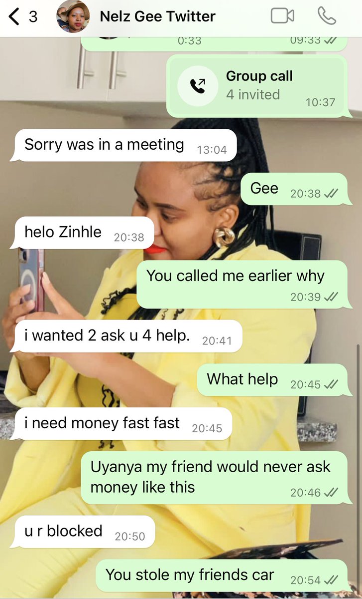 destinyzee's tweet photo. My friend was hijacked today in Pretoria and the Nigerians are asking us money on whatsapp 💔 https://t.co/tmr7iV2ohQ