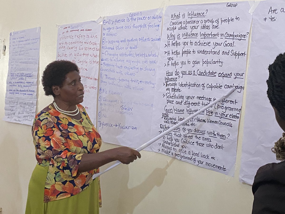 Moureenkyom's tweet photo. As we head towards 2026 General elections, We are strategically positioning the aspiring women candidates in Bunyoro region with relevant campaign winning skills and to effectively participate in and benefit from the electoral process.@FOWODE_UGANDA @ngoforum @USAID #SCENEUg https://t.co/pBwV9LCxb6