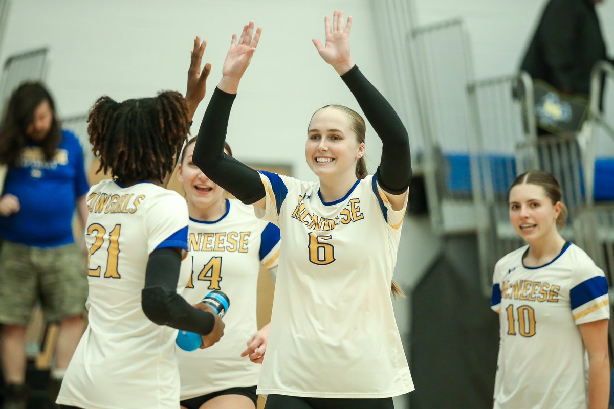 McNeeseSports's tweet photo. Fall sports are back!

Drop a “Geaux Pokes 🤠” in the comments if you are excited for this upcoming season ⬇️

#GeauxPokes https://t.co/IGFXv75Z7s