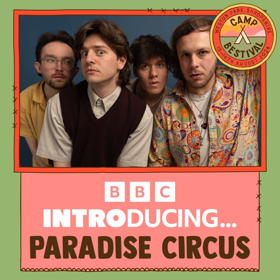 Paradise Circus (@pcparadisec) on Twitter photo MAIN STAGE CAMP BESTIVAL WHATTTTTT!!!
We’re literally joining <a href="/mcflymusic/">mcfly</a> & @officialrickastley thanks to the heroes at <a href="/bbcintroducing/">BBC Music Introducing</a> !!😭 This Friday we’re on stage at 14:45PM for the bestival peeps out there ❤️
📸 - <a href="/maxrowley_/">Max Rowley</a> MAIN STAGE CAMP BESTIVAL WHATTTTTT!!!
We’re literally joining <a href="/mcflymusic/">mcfly</a> & @officialrickastley thanks to the heroes at <a href="/bbcintroducing/">BBC Music Introducing</a> !!😭 This Friday we’re on stage at 14:45PM for the bestival peeps out there ❤️
📸 - <a href="/maxrowley_/">Max Rowley</a>
