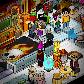 JadeBlet's tweet image. Since 2008!

E temos os bots do 4Queijos e Disco Lee no Habblet Hotel sim hahaha. 

Quarto feito pelo RenanFernandes 🌟