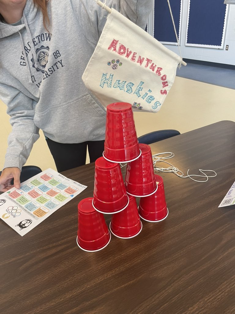 #AHLOlympics 

Cup stacking challenge