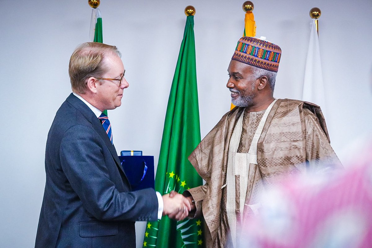 YusufTuggar's tweet photo. Nigeria's relationship with the Nordic countries (Sweden, Norway, Finland, Iceland, and Denmark) has evolved over decades, marked by diplomatic exchanges, trade, and strategic partnerships. These nations, known for their commitment to democracy, rule of law, and international cooperation, share values that align with Nigeria's goals.

Today, we are honoured to welcome the Foreign Ministers of Sweden @TobiasBillstrom (Head of Delegation), Finland @elinavaltonen, Iceland @thordiskolbrun, and representatives from Norway @BjorgSandkjaer and Denmark, Eva Marie Frida Barløse, to Nigeria.

This visit focused on key areas of collaboration: regional security, trade and investment, democracy, and climate change.

As we pursue our Renewed Hope Agenda, this partnership offers immense potential to drive socio-economic progress, advance sustainable development goals, foster innovation, and enhance global cooperation.

#NigeriaNordicRelations