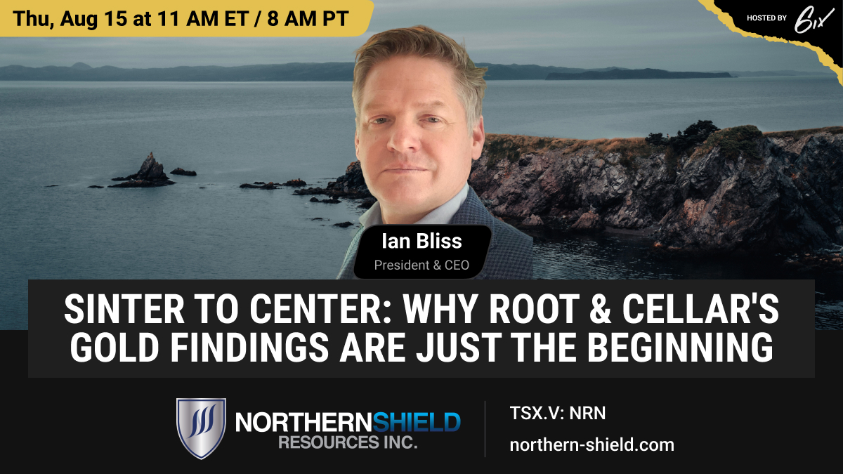 NorthernShield's tweet image. Join $NRN.V's CEO, Ian Bliss, for a review of the company's latest release that includes an update on exploration at the Root &amp;amp; Cellar Project in Newfoundland, Canada. Ian is available to answer questions from the live audience after the presentation.

bit.ly/4dDyqlp