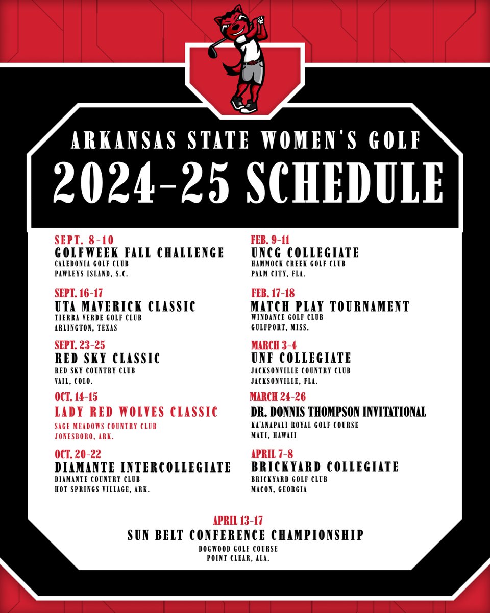 A-State Women's Golf tweet media