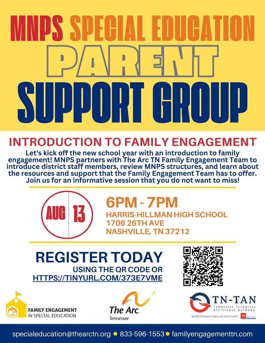 Last Call: Special Education Parent Support Group tonight!  <a href="/MetroSchools/">Metro Schools</a> <a href="/EERocks_MNPS/">EERocks_MNPS</a>