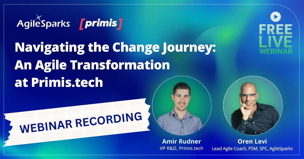 Missed our live webinar? 

No worries! 
You can now watch the recording.
Discover the real-world challenges, strategies, and successes that drove Primis.tech to new heights in delivery, quality, and continuous improvement.

Watch now: bit.ly/46J6Sc4