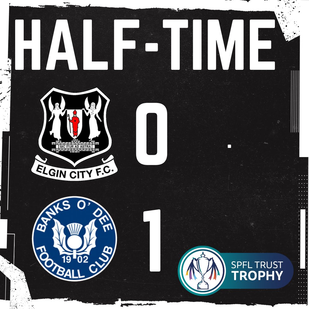 We find ourselves trailing 1-0 at HT
