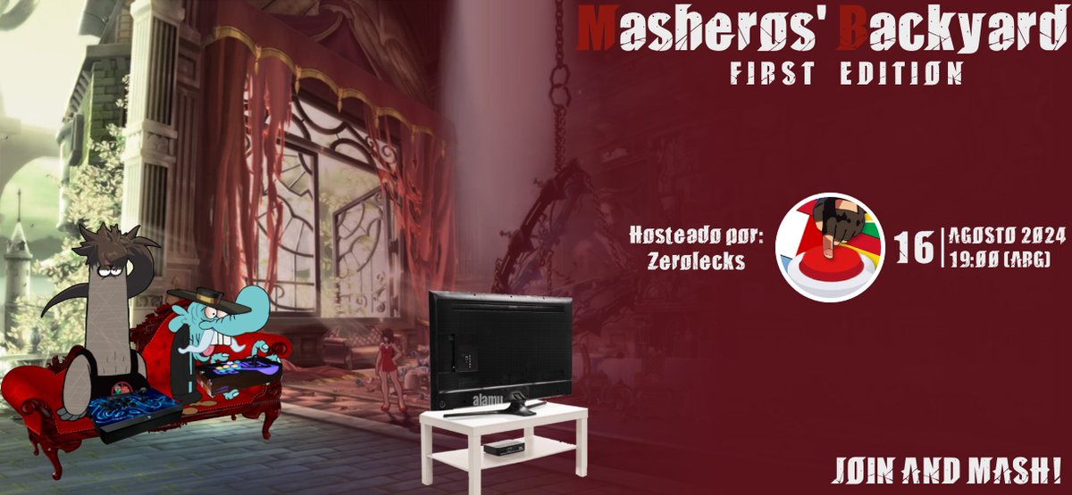 VOLVEMOS CON LOS TORNEOS!! PRIMERA EDICIÓN DE NUESTRO TORNEO DE GUILTY GEAR STRIVE, "MASHEROS'S BACKYARD" 
VIERNES 16/08 19:00 (Hora Argentina)
PAISES: 🇦🇷🇨🇱🇧🇷🇺🇾🇧🇴🇵🇾🇵🇪
REGISTRATE ACÁ: start.gg/tournament/SLM…
DISCORD: discord.gg/V72DxQnHzv
Se aprecian los RT para difundir 🫡