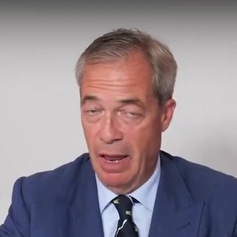 One of these is welcome here, he stands for, and represents British values.

The other one is Farage