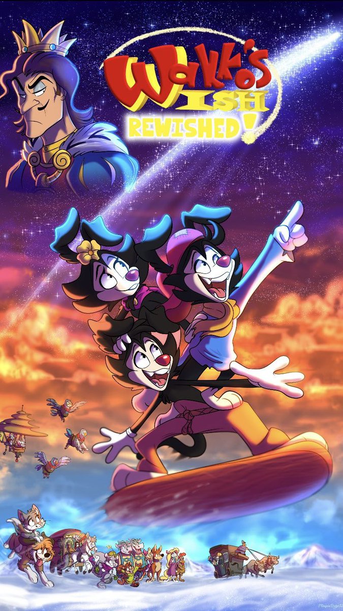 ToonHive's tweet image. Official poster for ‘Wakko's Wish: Rewished’, a reanimated project of the original film by @AndyrooGamer coming soon.

— Follow @WRewished for more details.