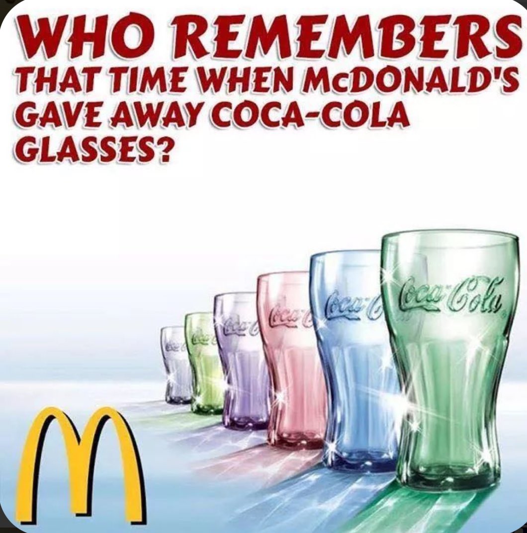 GenXTalks1's tweet photo. #genxtalks #mcdonalds #cocacola #coke #soda #pop #glasses #collectibles #vintage https://t.co/9qKxVDKTqJ