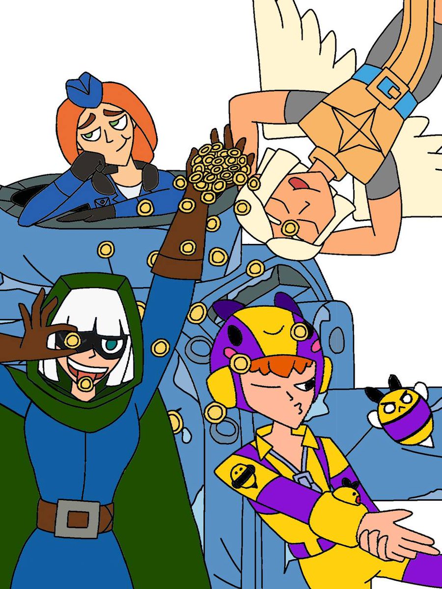 untiltled5x2's tweet photo. Girls get it done!
#SquadBusters #BrawlStars #boombeach #clashroyale #BrawlStarsFanart #BrawlArt #SquadUp #tank #bandit #bea #battlehealer #fanart https://t.co/2SMGTnQb3T