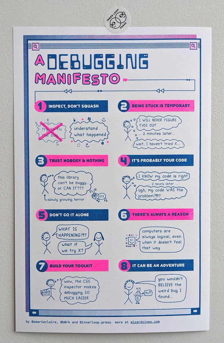 🔎Julia Evans🔍 (@b0rk) on Twitter photo people have been asking me to print posters for a long time and I'm excited to finally announce our first poster!
you can get it for $20 US + shipping here: store.wizardzines.com/products/poste…
the design is a collaboration between me, <a href="/omarieclaire/">Marie LeBlanc Flanagan</a>, and Inner Loop Press people have been asking me to print posters for a long time and I'm excited to finally announce our first poster!
you can get it for $20 US + shipping here: store.wizardzines.com/products/poste…
the design is a collaboration between me, <a href="/omarieclaire/">Marie LeBlanc Flanagan</a>, and Inner Loop Press